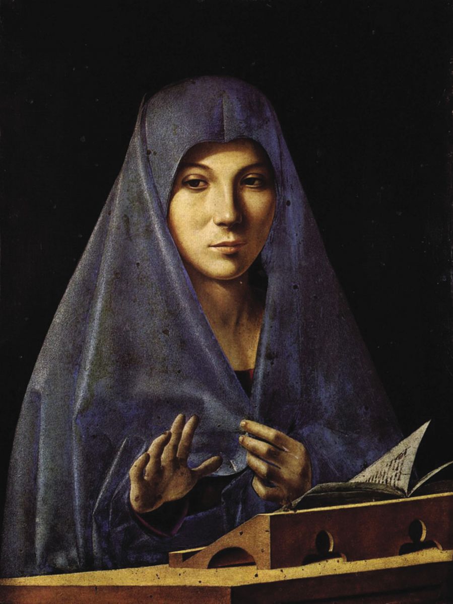 Virgin Annunciate of Palermo, painted by Antonello da Messina (1475)